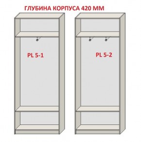 Шкаф распашной серия «ЗЕВС» (PL3/С1/PL2) в Губкинском - gubkinskiy.mebel-74.com | фото