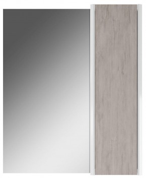 Шкаф-зеркало Uno 60 Дуб серый левый/правый Домино (DU1503HZ) в Губкинском - gubkinskiy.mebel-74.com | фото