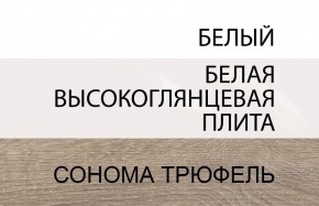 Стол письменный /TYP 80, LINATE ,цвет белый/сонома трюфель в Губкинском - gubkinskiy.mebel-74.com | фото