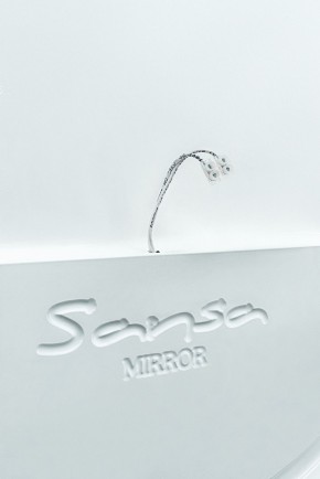 Зеркало Gia 75 white с подсветкой Sansa (SGa1044Z) в Губкинском - gubkinskiy.mebel-74.com | фото