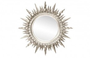 Зеркало круглое серебро (1810(1) в Губкинском - gubkinskiy.mebel-74.com | фото
